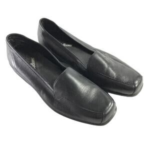 Cobbie Cuddlers Womens Comfort Loafer Slip On Diamond Black Leather Flat Shoes 6